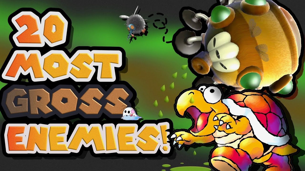 Top 20 Most DISGUSTING Super Mario Enemies!