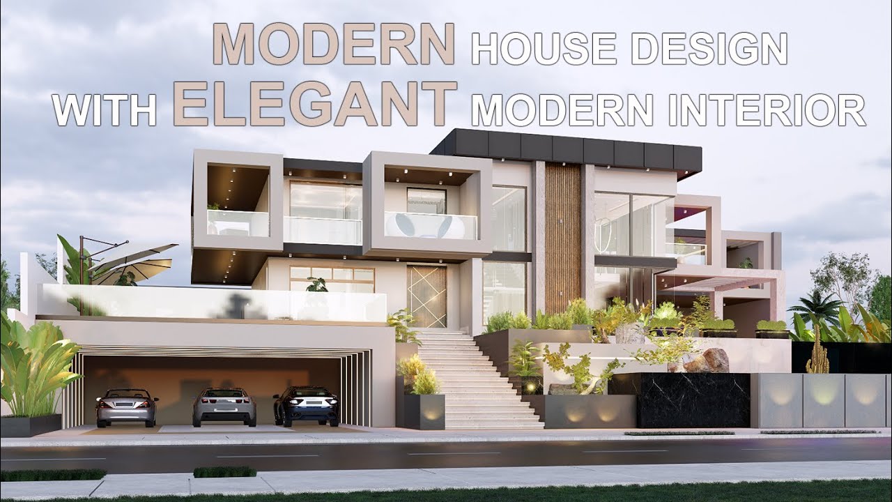 MODERN HOUSE DESIGN WITH ELEGANT MODERN INTERIOR