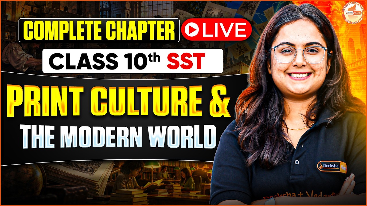📰 Print Culture Chapter 5 | Live Revision 📖 | SST | Class 10 | CBSE 2026-27 | Tanvi Ma&rsquo;am