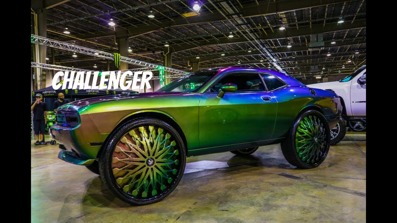 Dodge Challenger on 34 inch Dub Wheels in HD (must see)