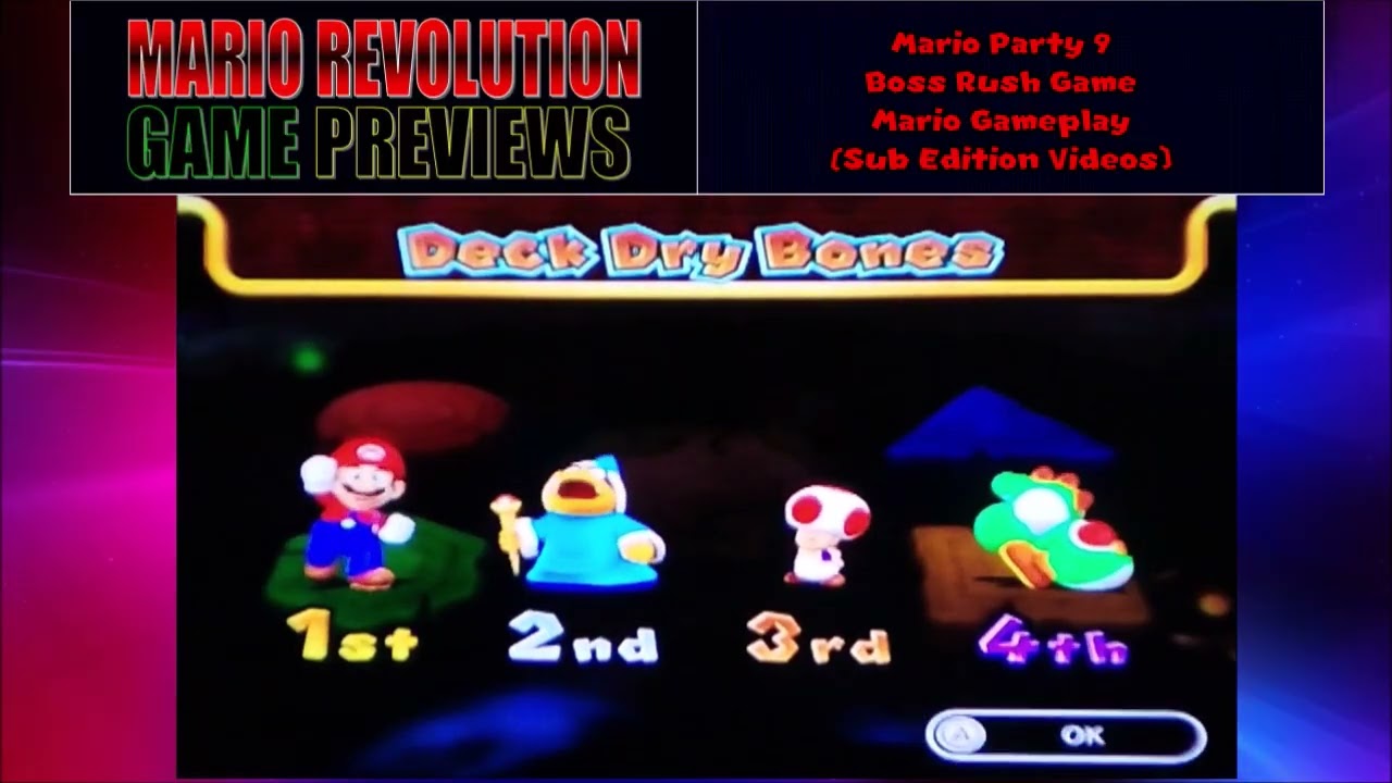 ChrisVortexx98 Game Video Previews: Mario Party 9 Boss Rush Game Mario Gameplay (Sub Edition) 1