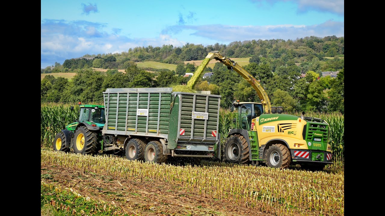 🌽Maisernte '24 • Krone BIG X780 / John Deere 7920 • 5x Abfahrer • John Deere & Fendt • Landtechnik🌽