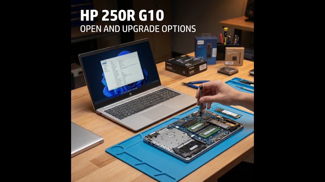 HP 250R G10 &ndash; Disassembly and Upgrade Guide (RAM & SSD Upgrade Tutorial)