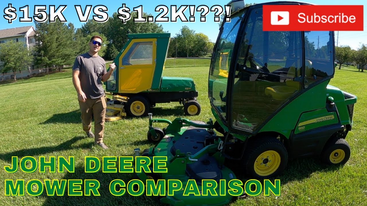 ОБЗОР коммерческой газонокосилки JOHN DEERE | 1550 против F911 (разница в 20 лет)