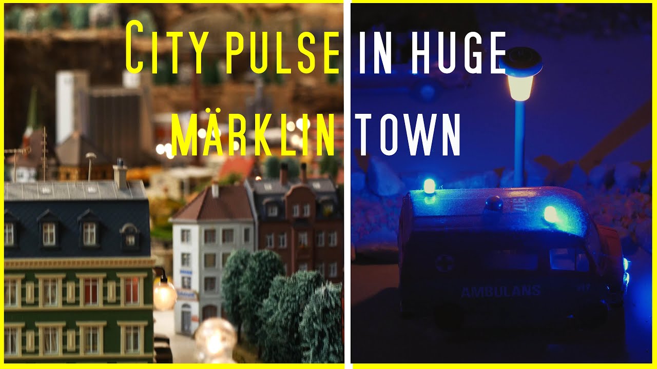 Huge M&auml;rklin city! devastating carcrash & raging fire. Experience 24 hours in this massive town.