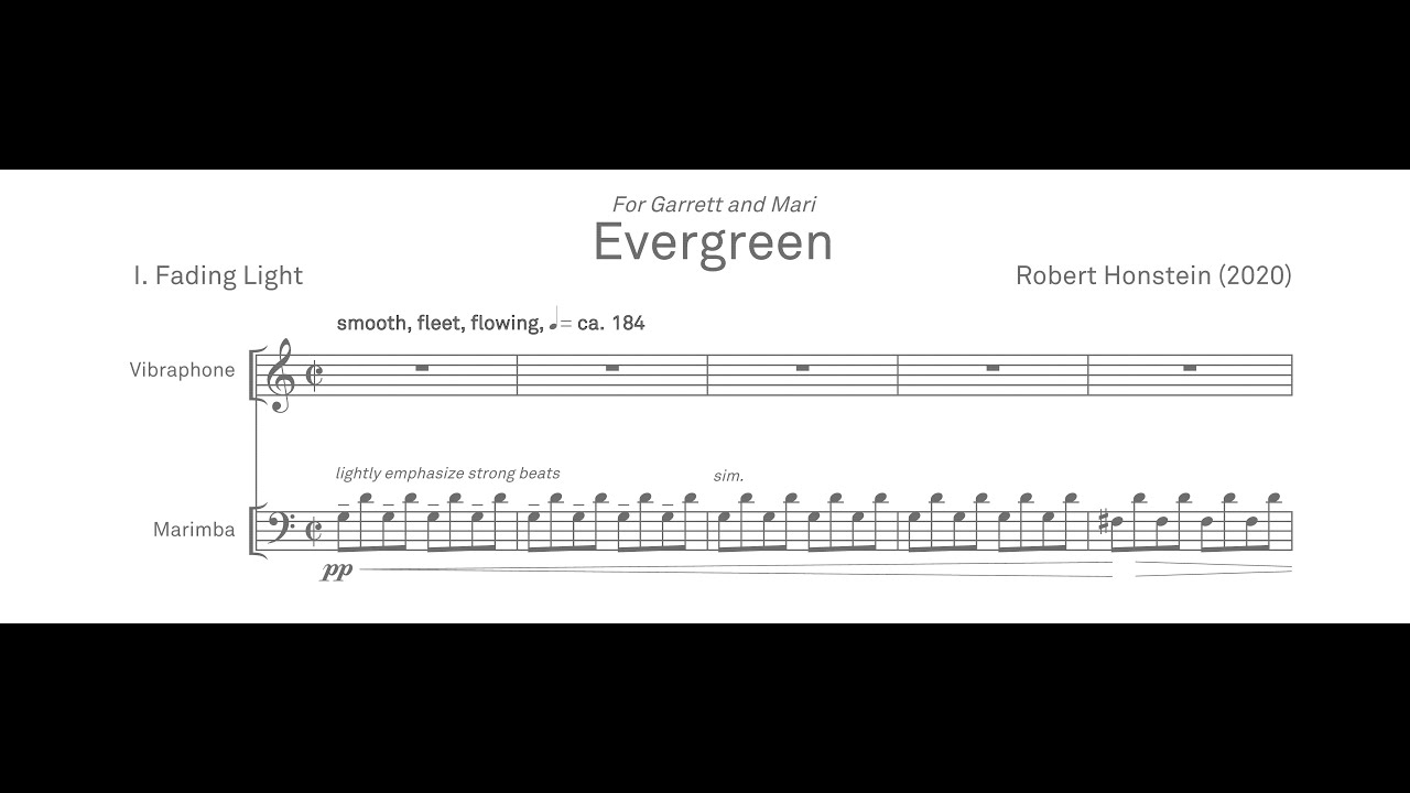 Robert Honstein: Evergreen (Score Follow Edition)