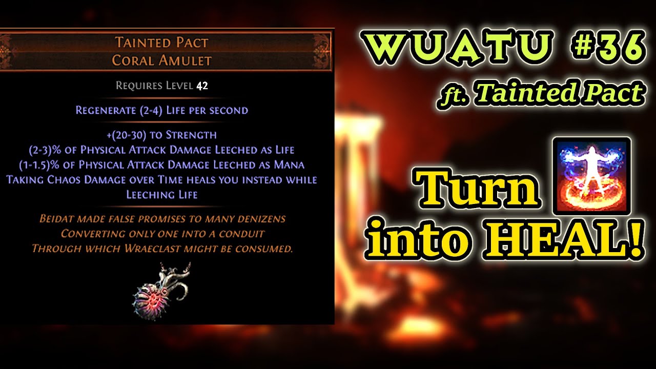 Tainted Pact is the most OP 1 chaos item! WUATU #36 - Path of Exile (3.21 Crucible)