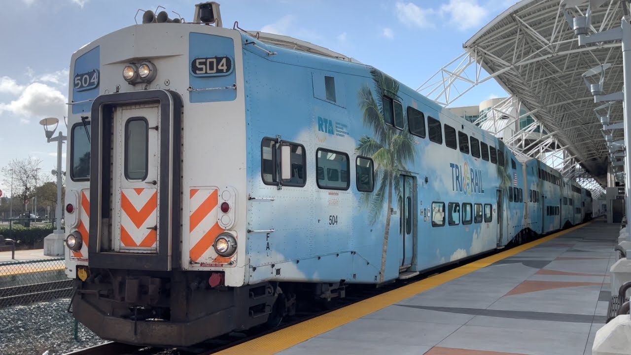 Riding Tri-Rail, Miami International Airport to Fort Lauderdale-Hollywood International Airport, 4K