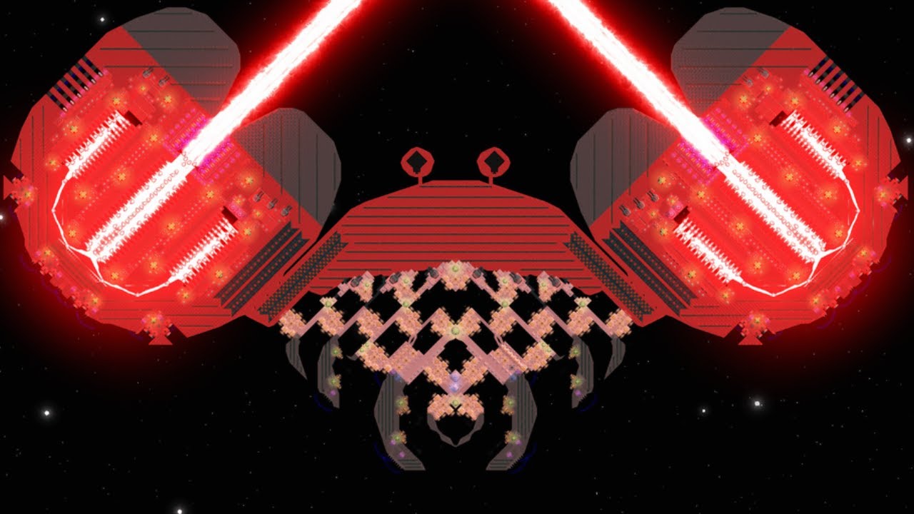 Мой гигантский краб может ИСПАРИТЬ целые звёздные системы! — Cosmoteer — Боевой тест мегакорабля