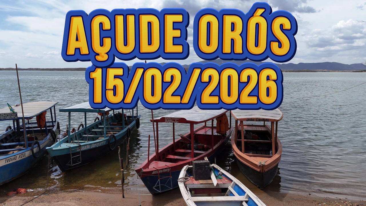 ESPETACULAR AÇUDE ORÓS DADOS ATUALIZADOS HOJE 15/02/2026 - ORÓS CEARÁ