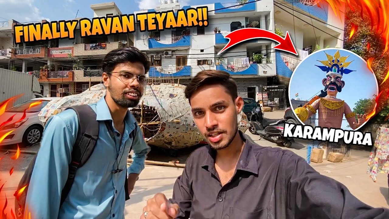 Finally Ravan Huye Teyaar😍 | Ravan Making 2025 | Karampura | Moti Nagar | Dussehra 2025