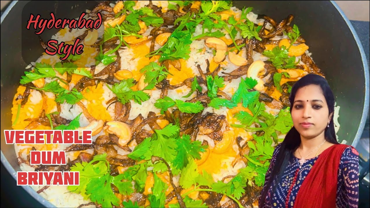 Veg Dum Briyani ll Hyderabad style ll cooking Briyani ll lunch recipe @Sarbathkids 