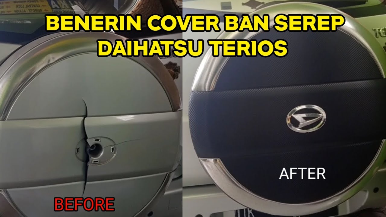 Benerin cover ban serep yang pecah, Daihatsu terios