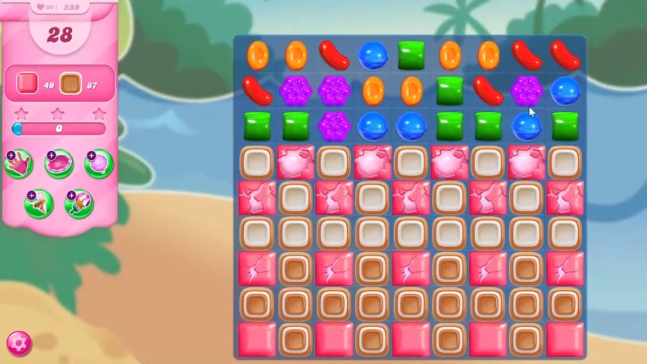 Candy Crush Saga LEVEL 589 NO BOOSTERS