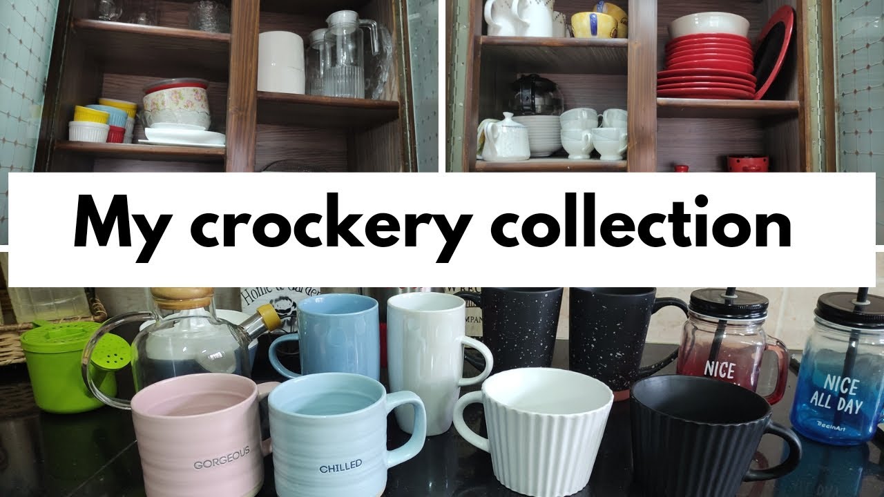 My crockery collection || my kitchen tour