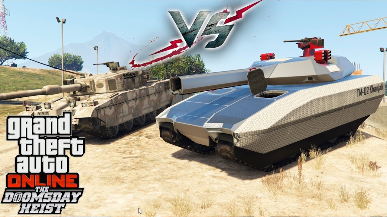 GTA 5 | QUE TANQUE AGUANTA MAS?? TANQUE TM-02 KHANJALI VS RHINO DLC THE DOOMSDAY HEIST | XxStratusxX