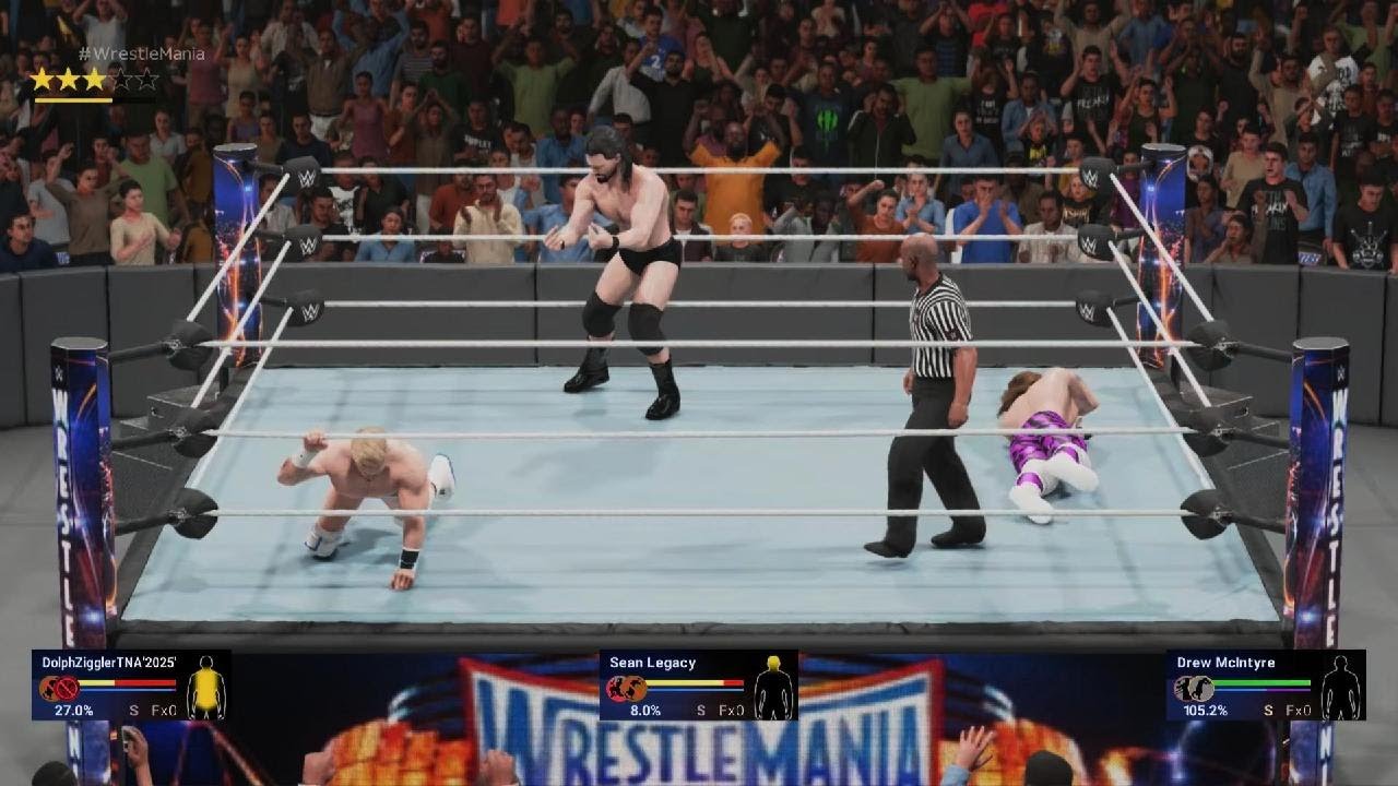 Drew McIntyre Vs. Dolph Ziggler Vs. Sean Legacy (Triple Threat/For Undisputed Championship)