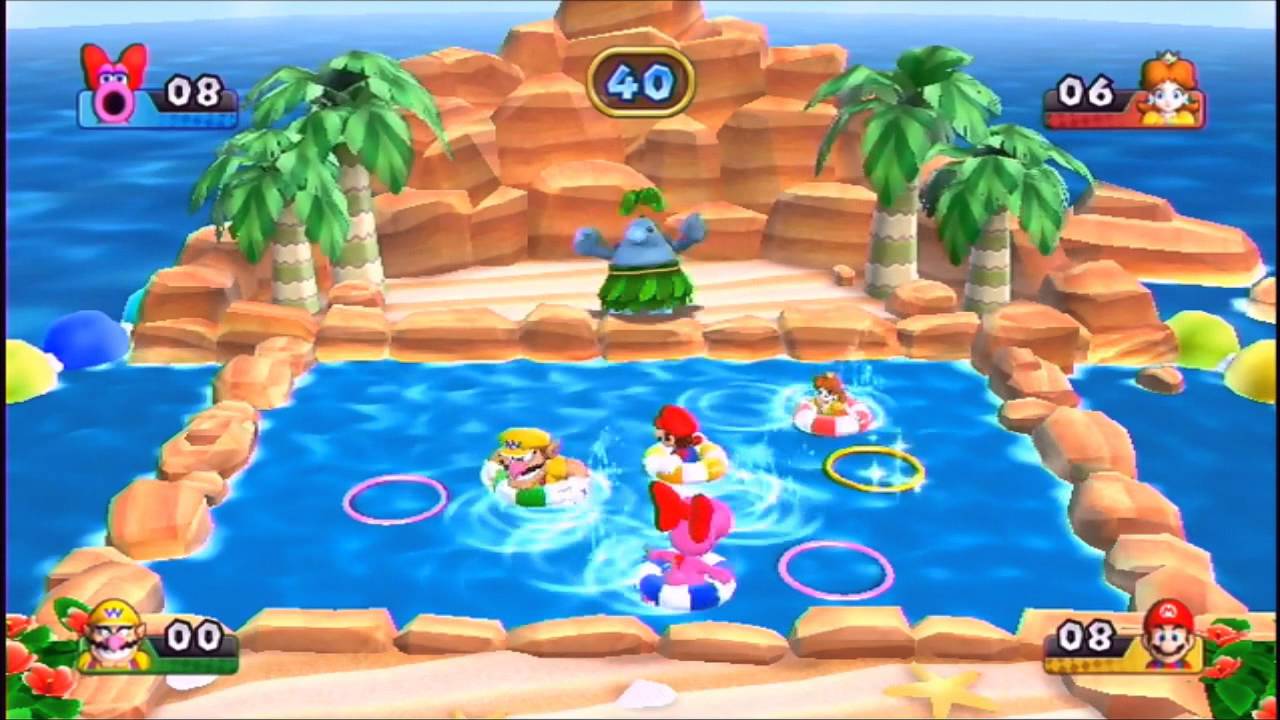 Mario Party 9 Minigames - Pianta Pool