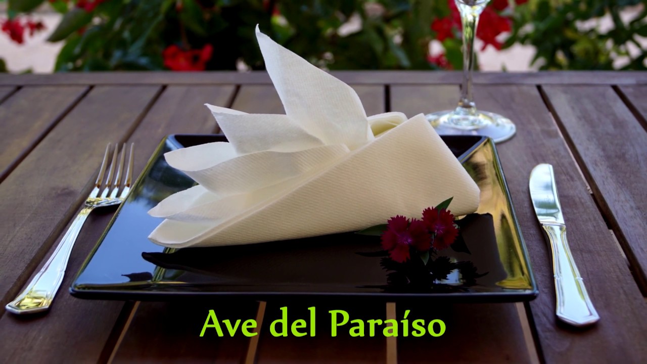 Plegado Servilletas – Ave del paraíso – Karme Nature