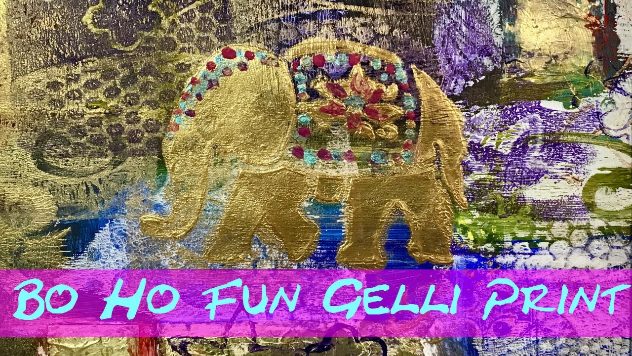 Art Gelli Print Bohemian Style #art #gelliprints #Bohemianatyle