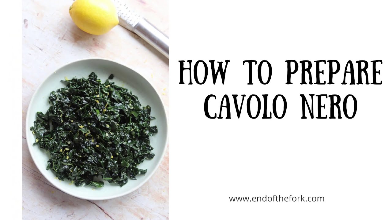 Cavolo Nero With Garlic & Lemon: Step by step instructions