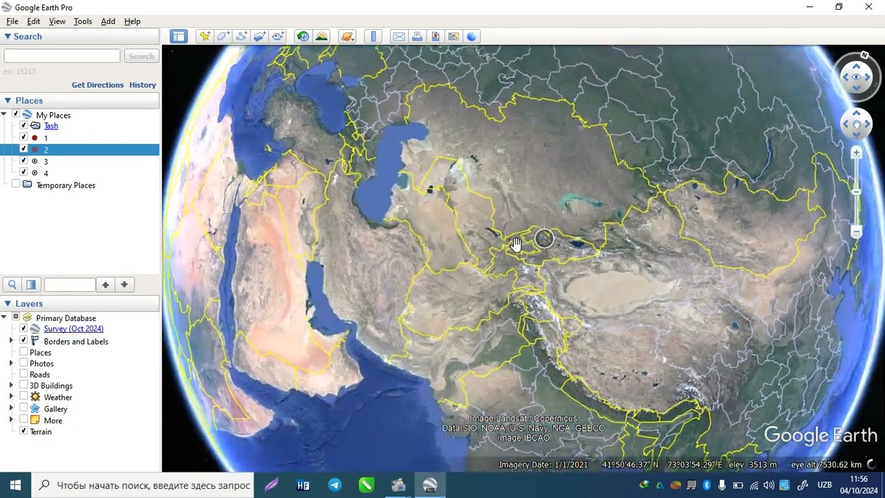 Google earthdan surar olish
