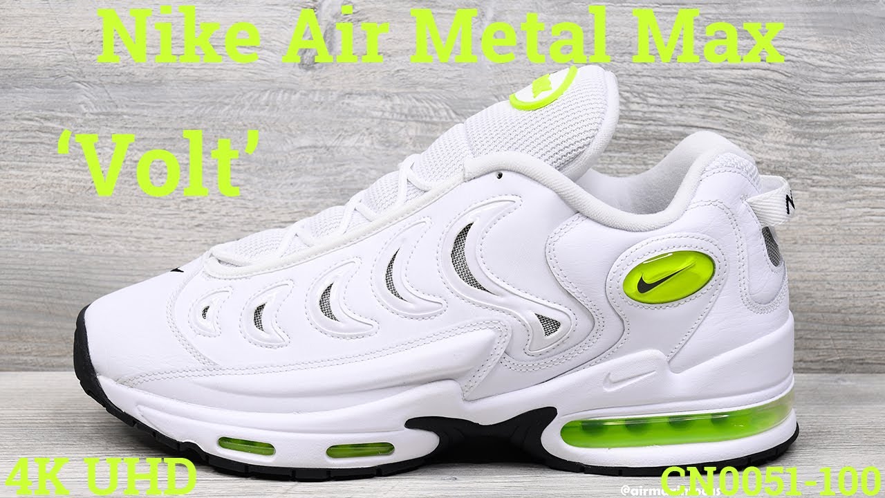 [4K] Nike Air Metal Max 'Volt' CN0051-100 (2020) An Unboxing and Detailed Look! Black White