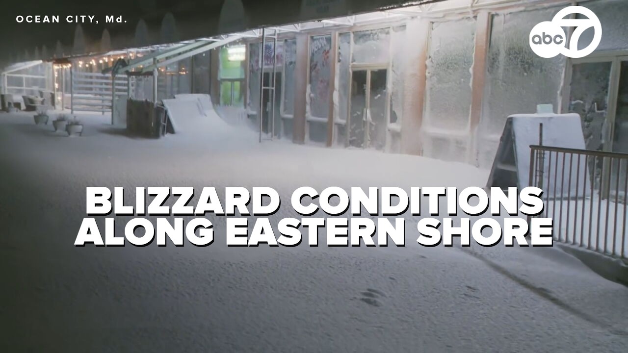 Maryland declares state of emergency as blizzard hits Ocean City