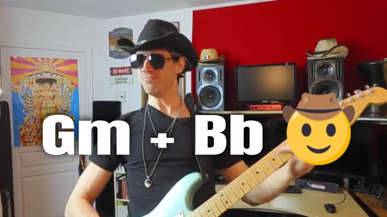 🤠 Improvisation pédagogique pour vous aider à jouer en Sol mineur pentatonique à la guitare.
