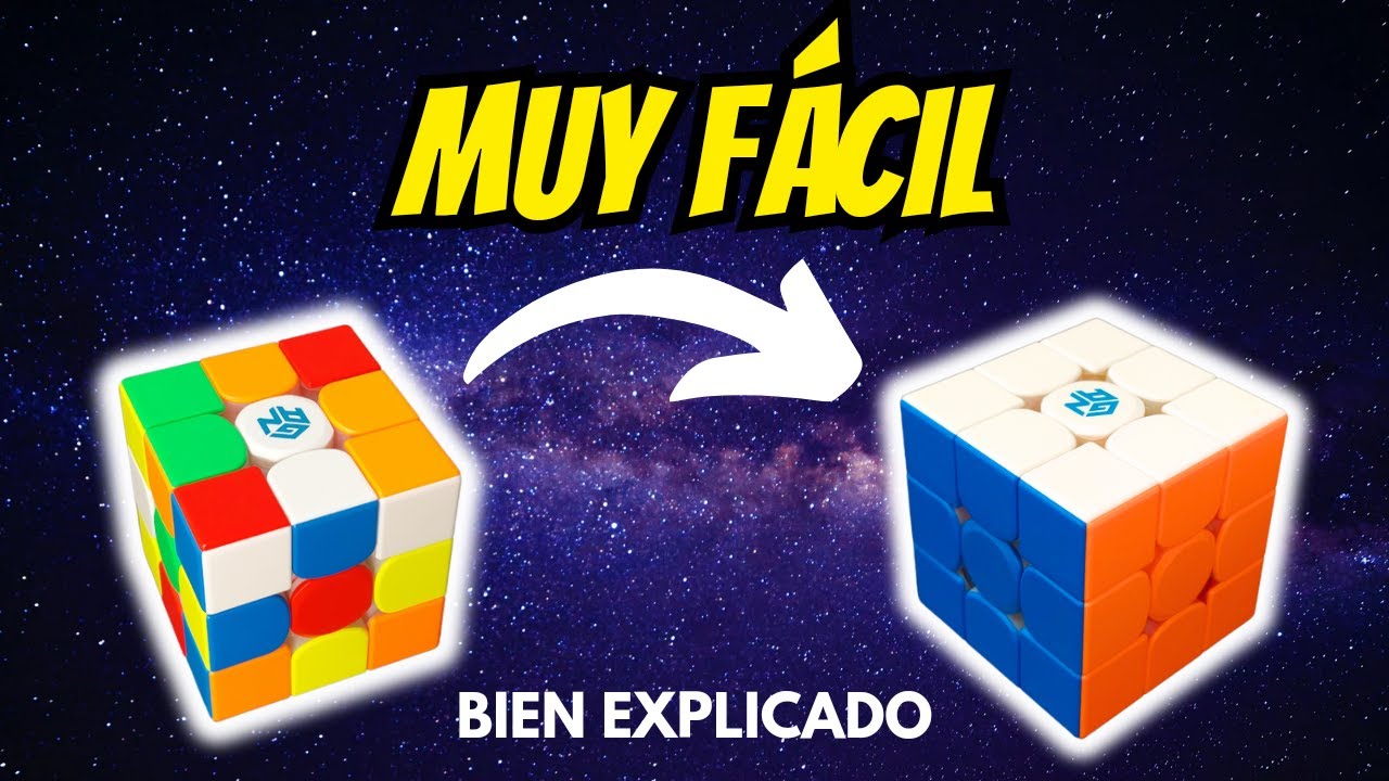 ✅️EL TUTORIAL M&Aacute;S F&Aacute;CIL de COMO ARMAR EL CUBO RUBIK. Con este SI PODR&Aacute;S resolver el cubo!