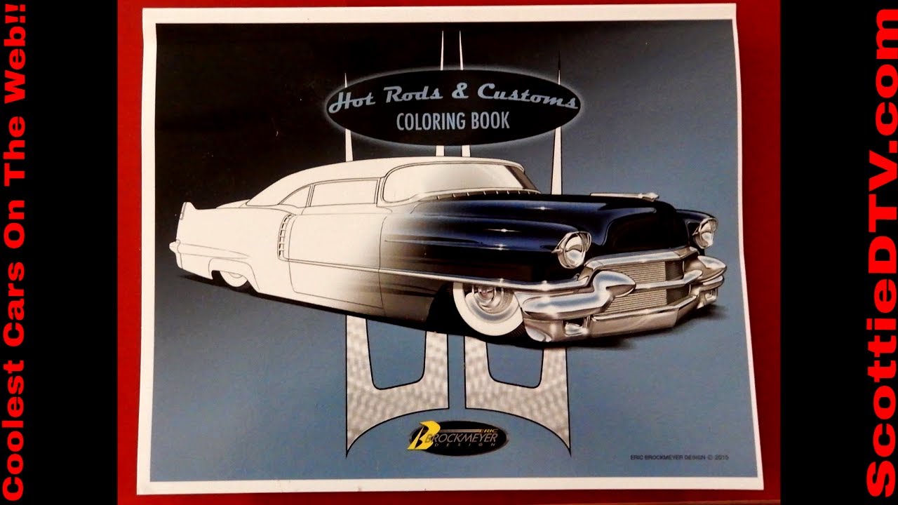 Eric Brockmeyer Hot Rod Coloring Book Adult Kids Of All Ages