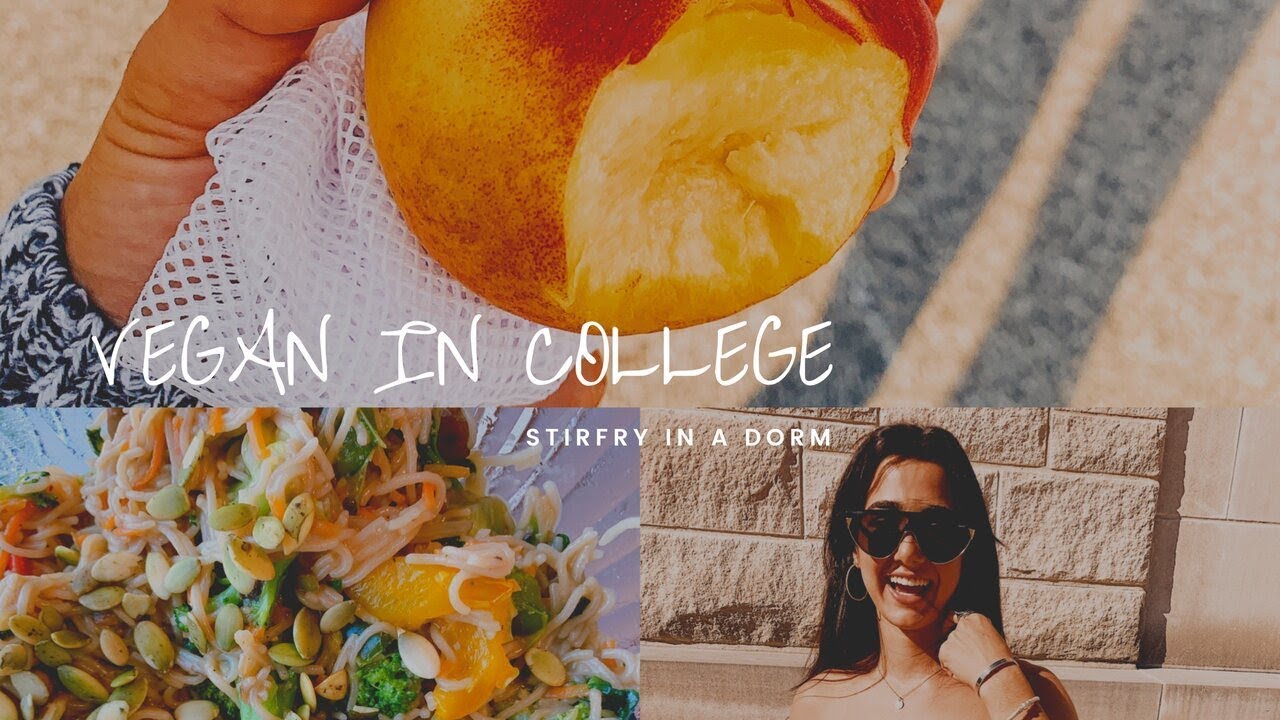 HOW TO BE VEGAN IN COLLEGE || TIPS & VEGAN STIR-FRY #DORMSTYLE