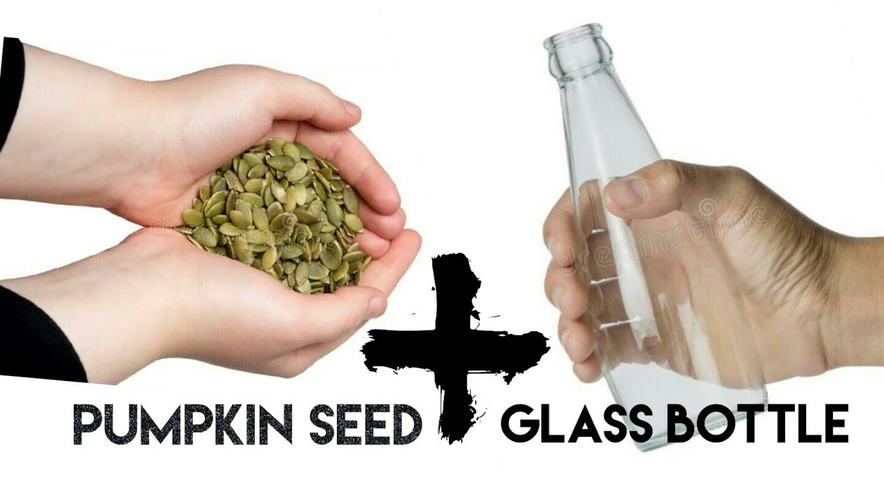 Easy bottle art for beginners || pumpkin seed craft || easy bottle art