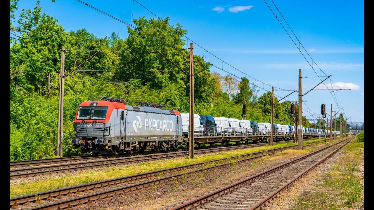 [PKP Cargo] Vectrony: EU46 503 - 506 z busami, kontenerami i naczepami