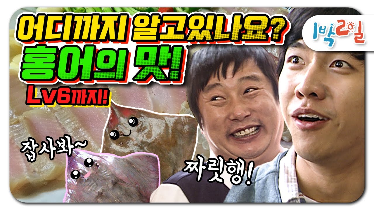[1박2일 시즌1 레전드 #93] 홍어코 드셔보신 분?? 정말 이 정도인가요??  먹으면 표정부터 싹 변하는 그 입체적인 맛의 세계ㄷㄷ