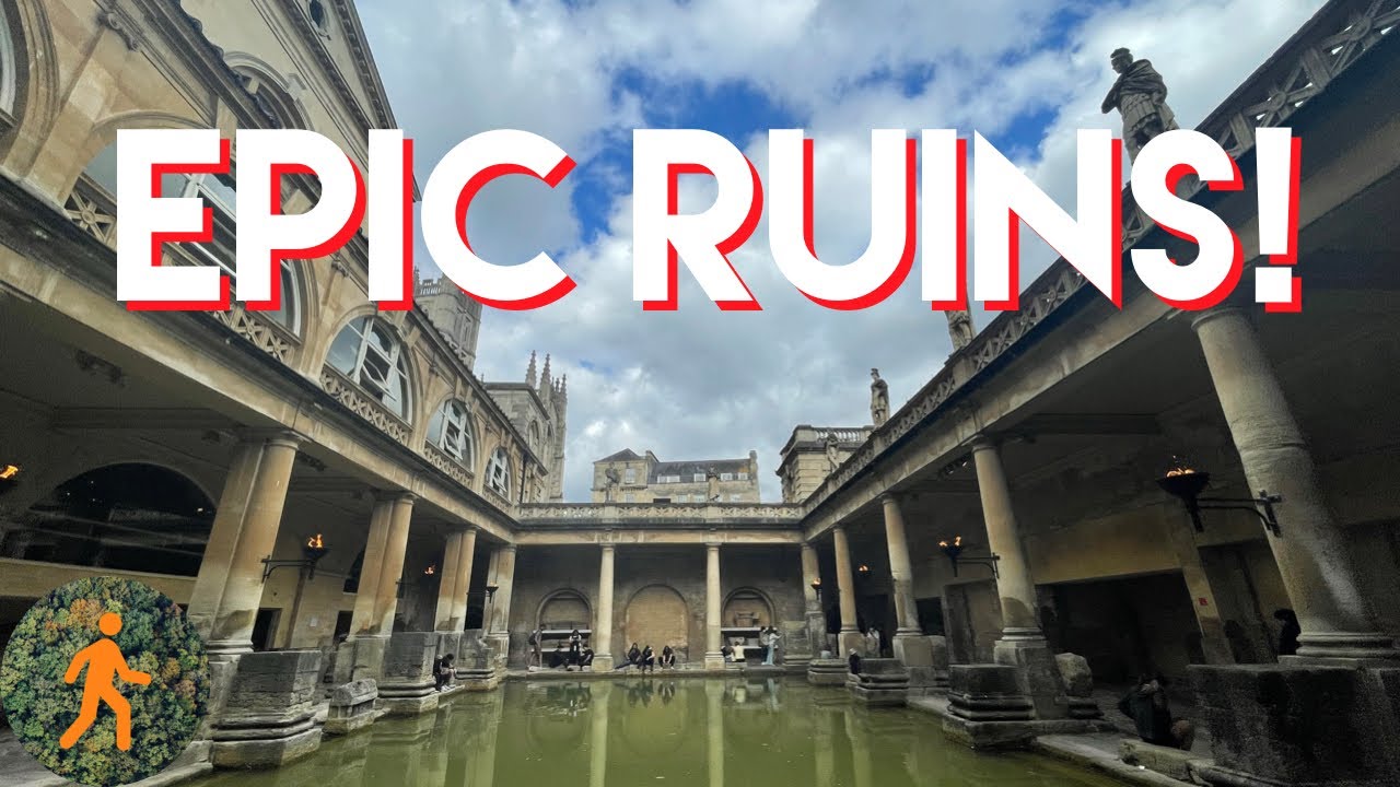 The Roman Baths in Bath England - Virtual 4K Tour - Roman History