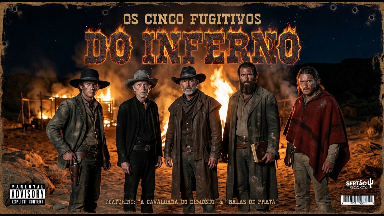 OS CINCO FUGITIVOS DO INFERNO - Clipe - Dark Country BR