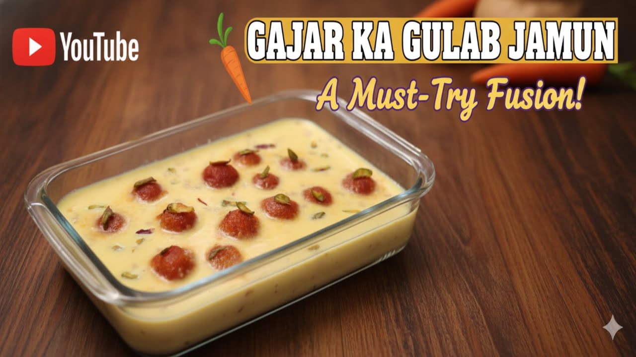 Traditional Gulab Jamun Meets Gajar - A Sweet you'll fall in Love With #Gajar ka Gulab Jamun #sweet