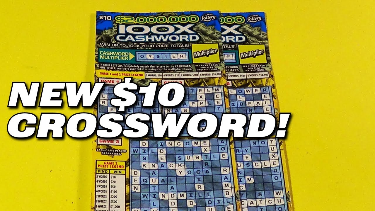 WORDS ON WED. 153: NEW TICKET! $10 $2M 100X CASHWORD Florida Lottery Scratch Tickets