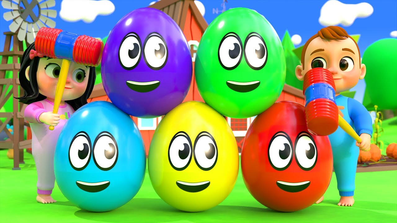 Aprender Colores y N&uacute;meros | Huevos de Colores en la Granja | Canciones Infantiles ZuZoo en Espa&ntilde;ol