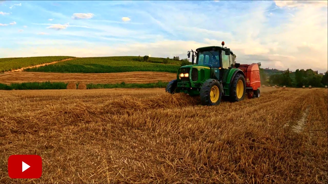 PRESSATURA PAGLIA | John Deere 6220 + rotopressa Supertino