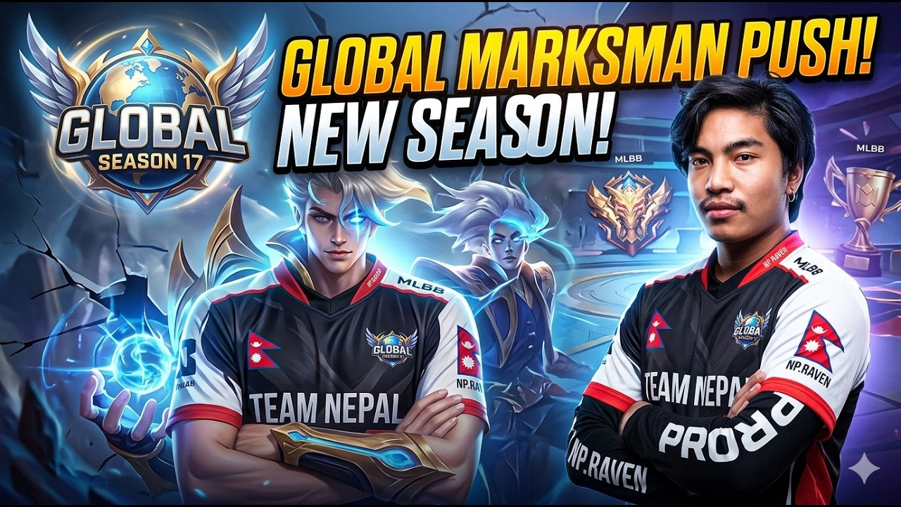 New Season Global Marksman l Giveaway in 4k subscribers l #mobilelegends