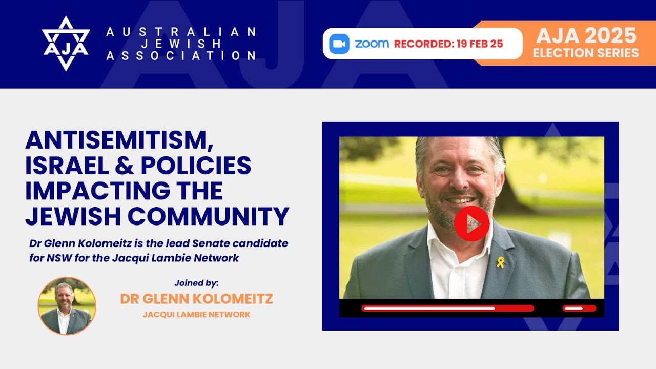 ELECTION 2025: Glenn Kolomeitz, Lead Senate Candidate (NSW) Jacquie Lambie Network