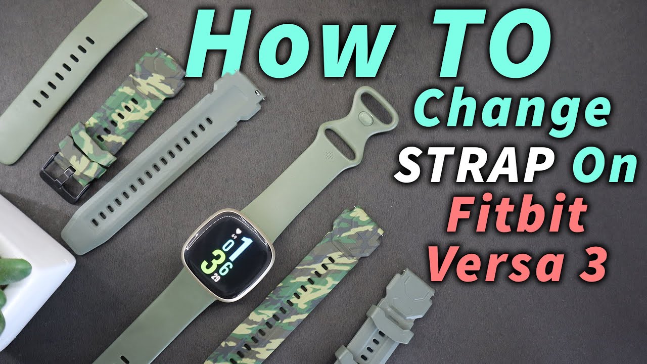 How To Put/Take Fitbit Versa 3 Strap On & Off 🧐