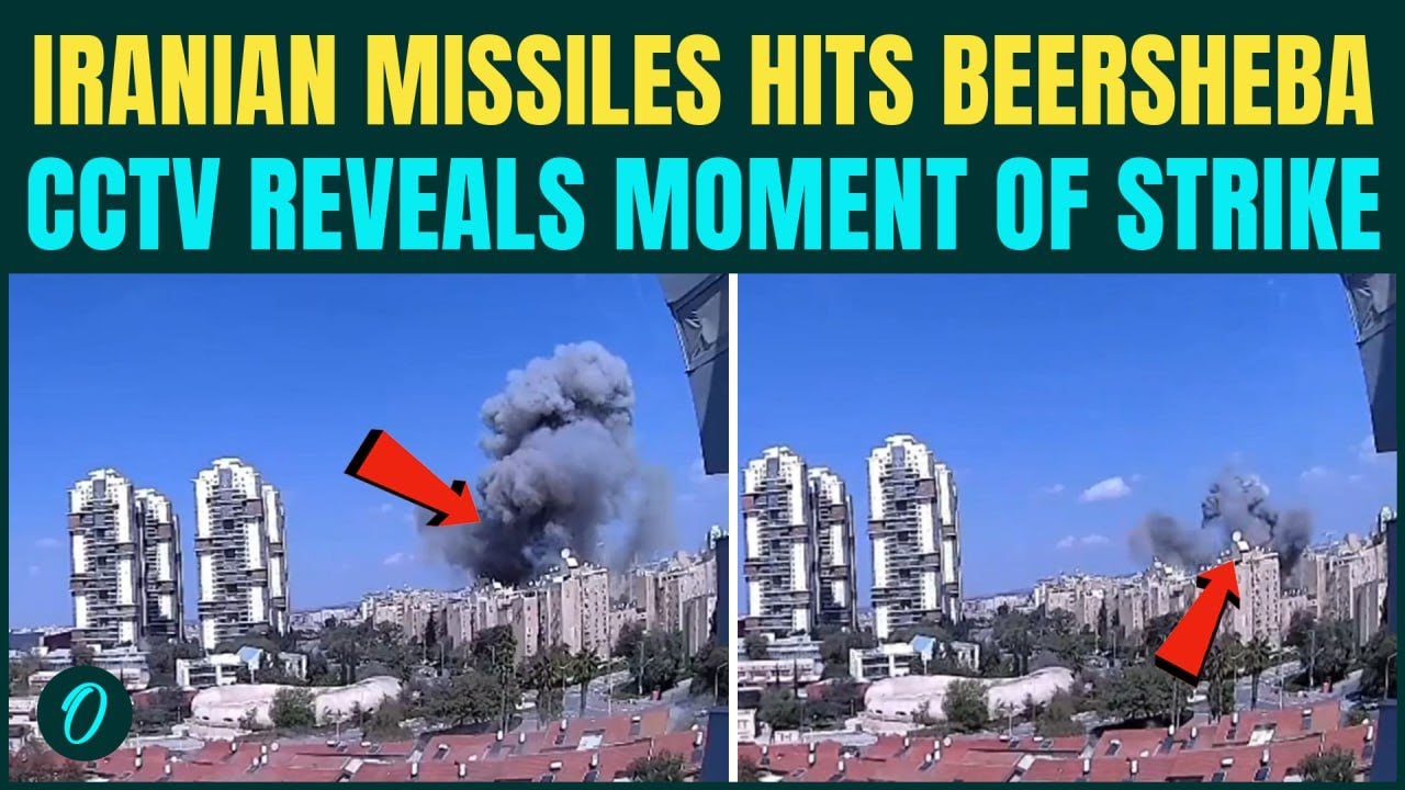 Iranian Missiles BREACH Israel’s Iron Dome | Chilling CCTV Shows Direct Impact In Beersheba