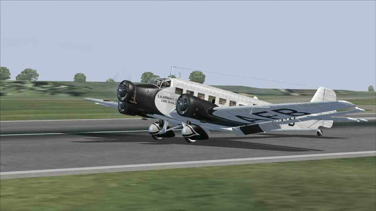 Junkers Ju-52 by Oliver Fischer - FS2004 + REX (HD)