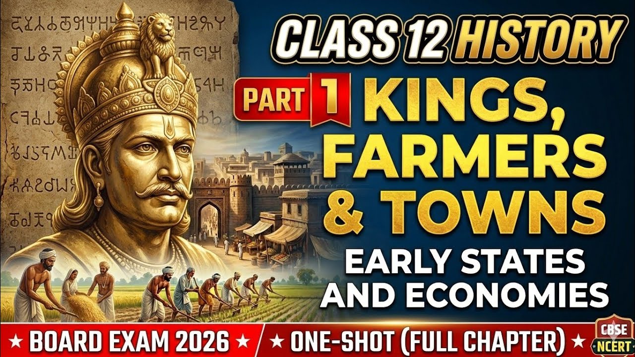 Class 12 history chapter 2: King Farmer's and Towns full chapter part 1, 2026 Special.