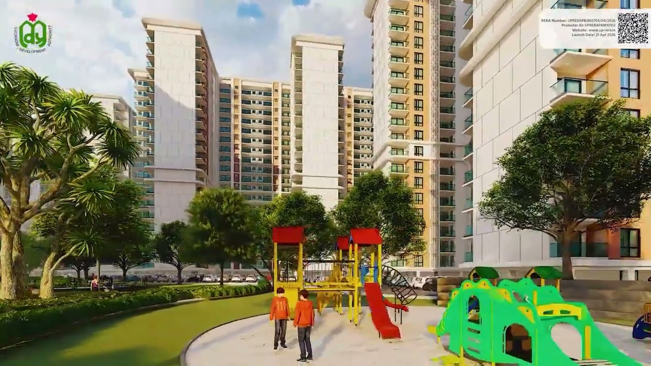 Lucknow Development Authority Lake View Apartment | Premium 3BHK + Servant Homes