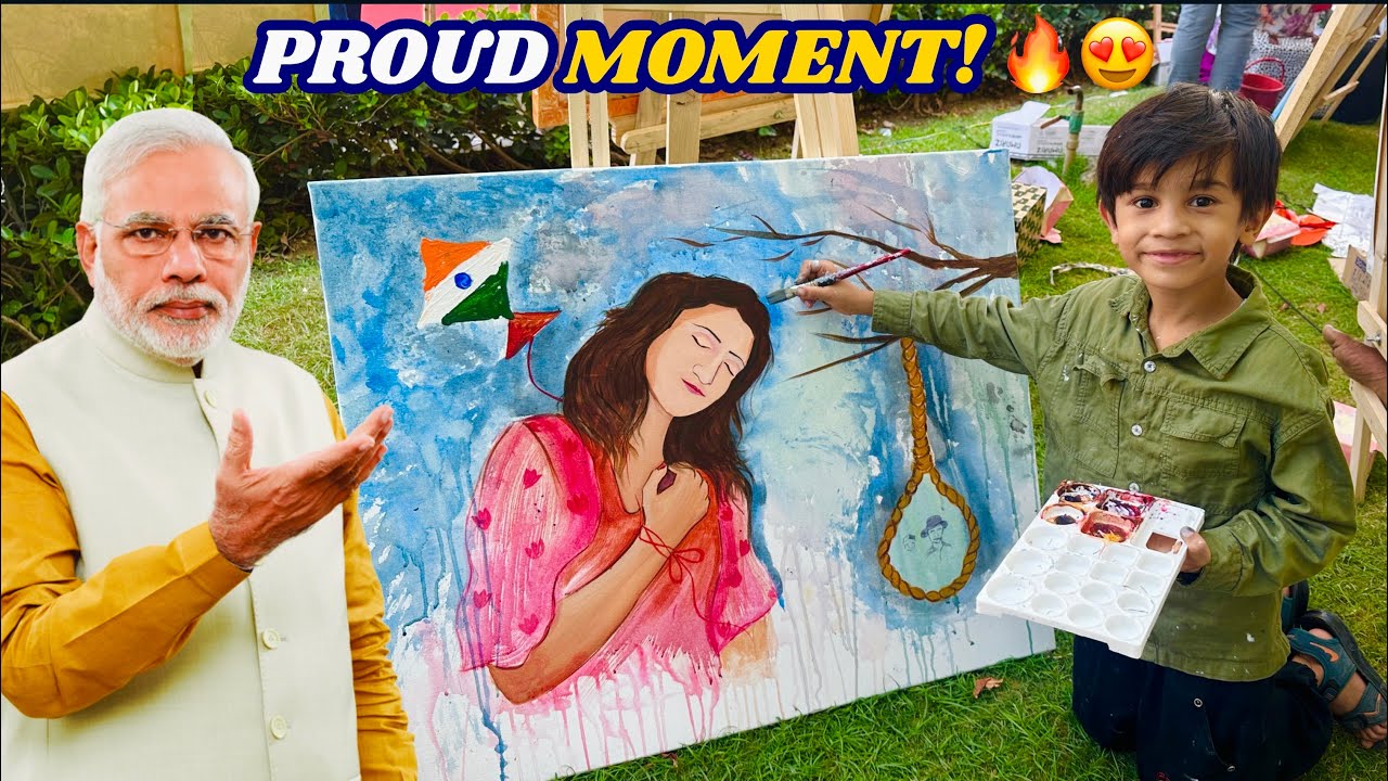 Modi Ji Ke Event Mein Ruddu Ki Painting Chaa Gai 😍 ( Peoud Moment !)