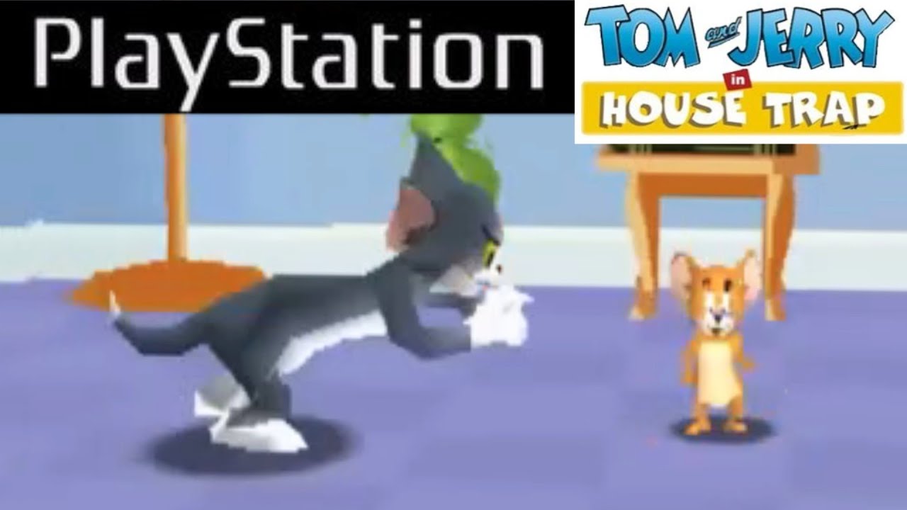 Tom and Jerry in House Trap Gameplay PS1 - Full Game -  No Commentary